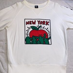 Keith Haring x SPRZ NY x Uniqlo New York Apple sweatshirt Sz M